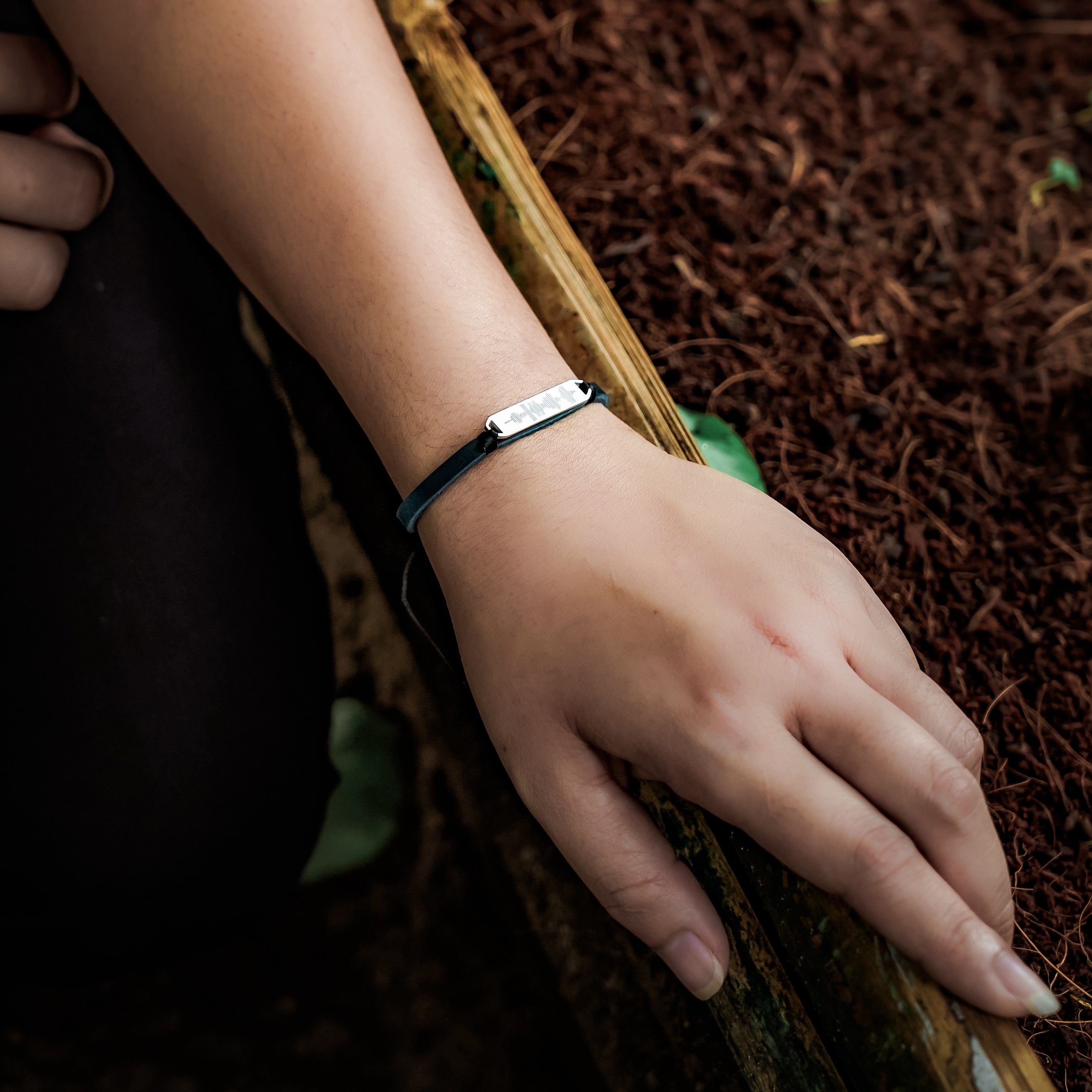 Light Triumphs Over Darkness Leather Bracelet
