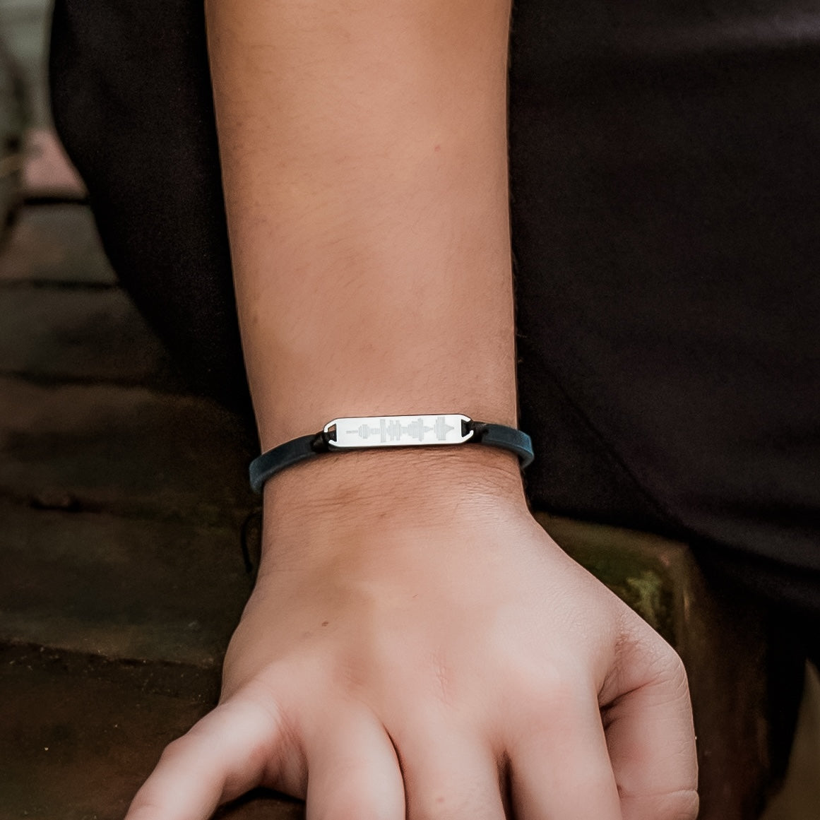 Light Triumphs Over Darkness Leather Bracelet