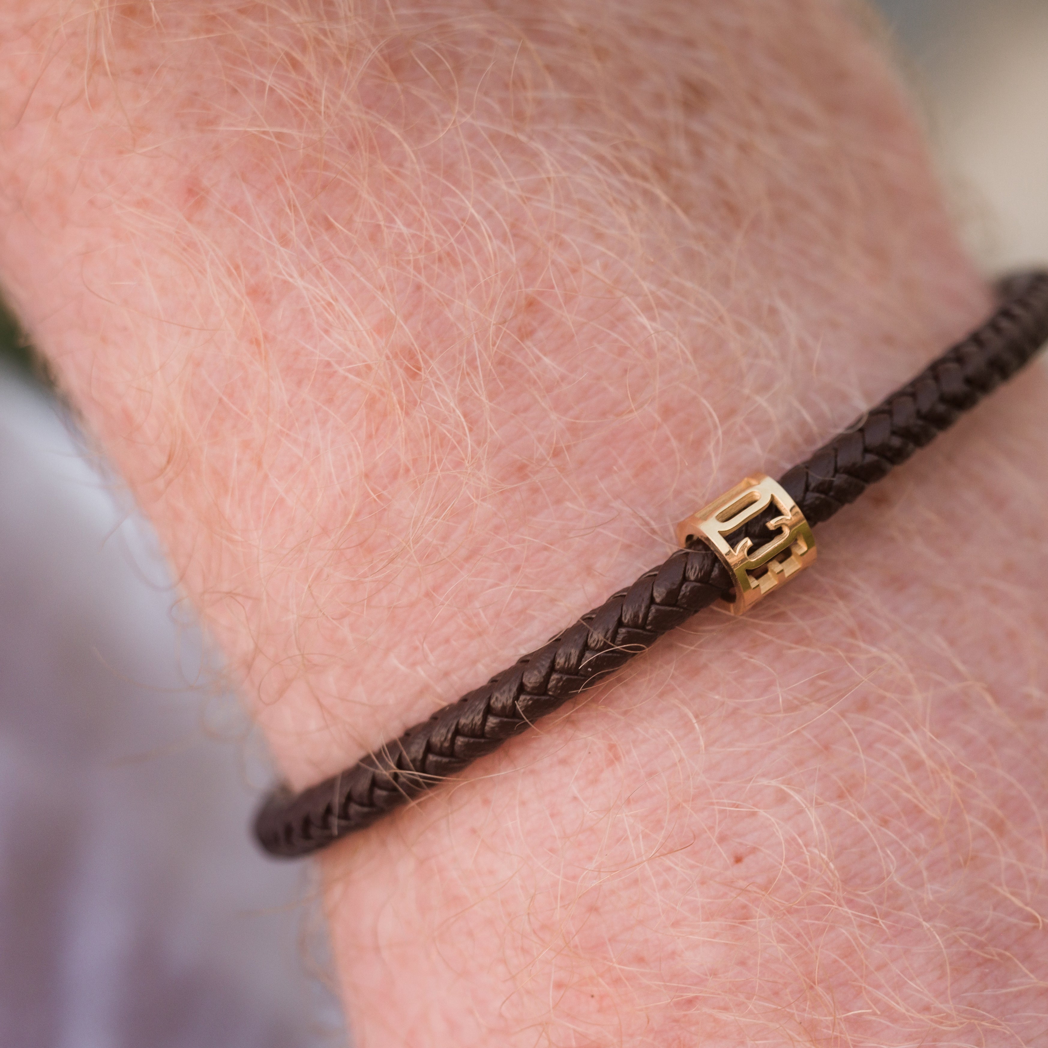 Courage Leather Bracelet