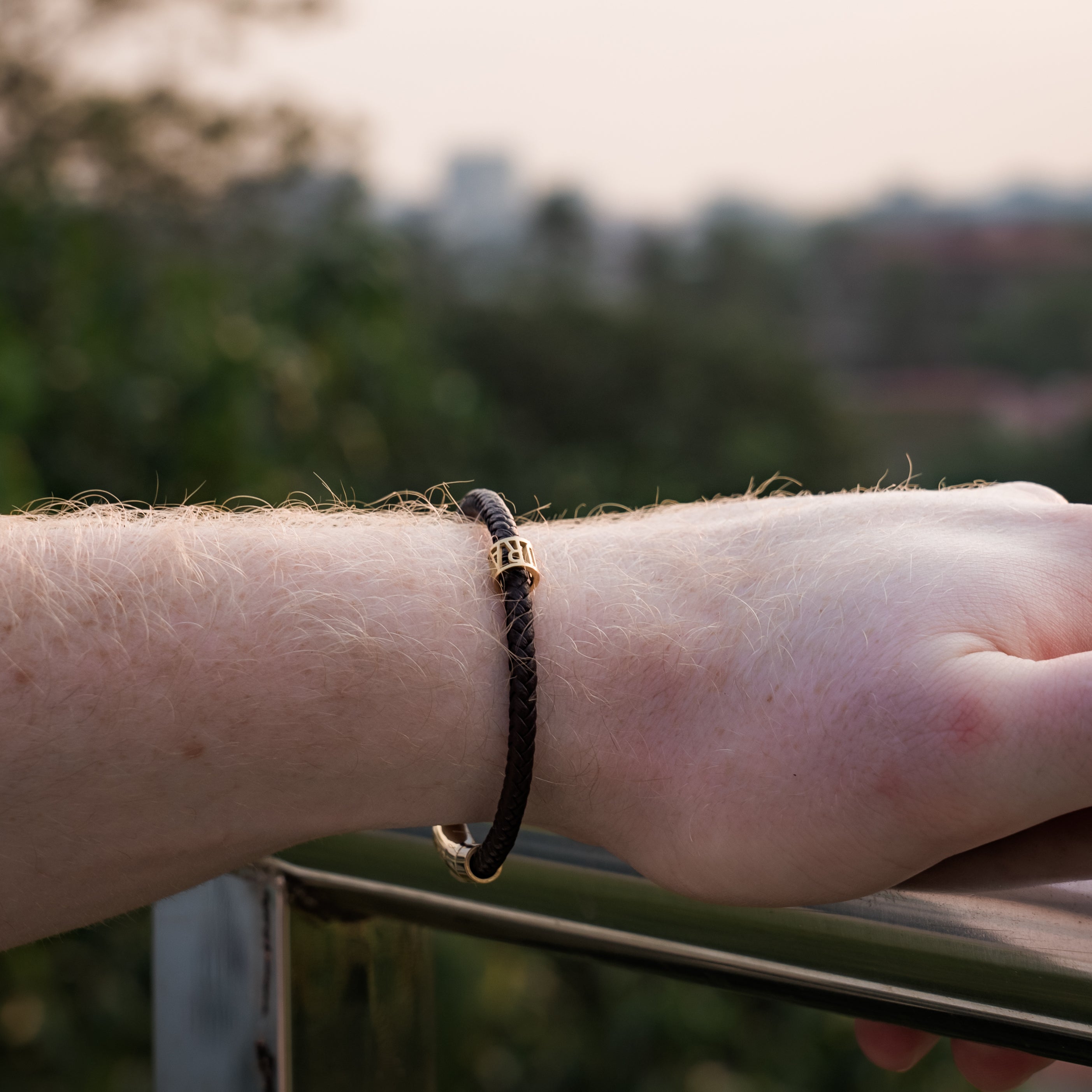 Courage Leather Bracelet