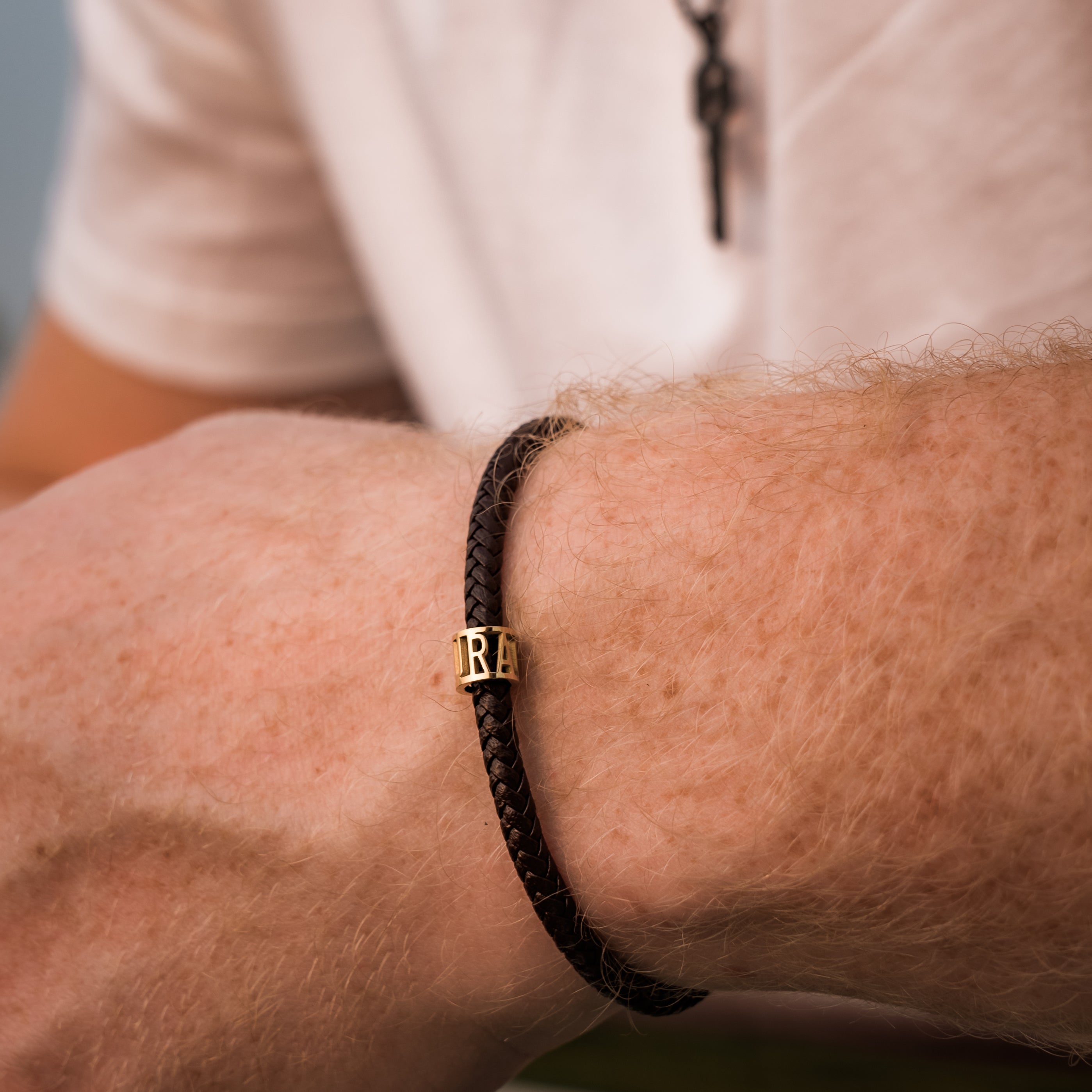 Courage Leather Bracelet