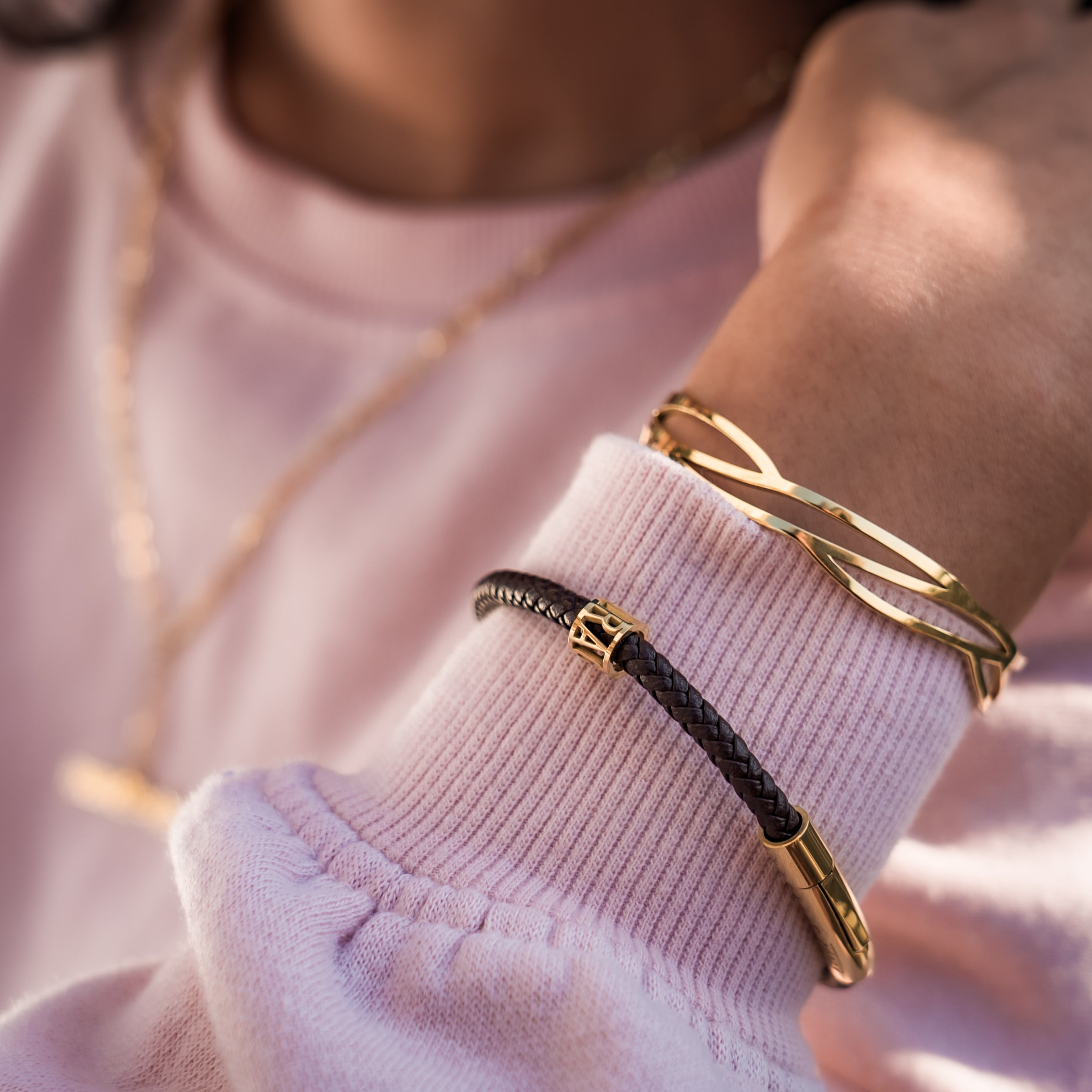 Courage Leather Bracelet