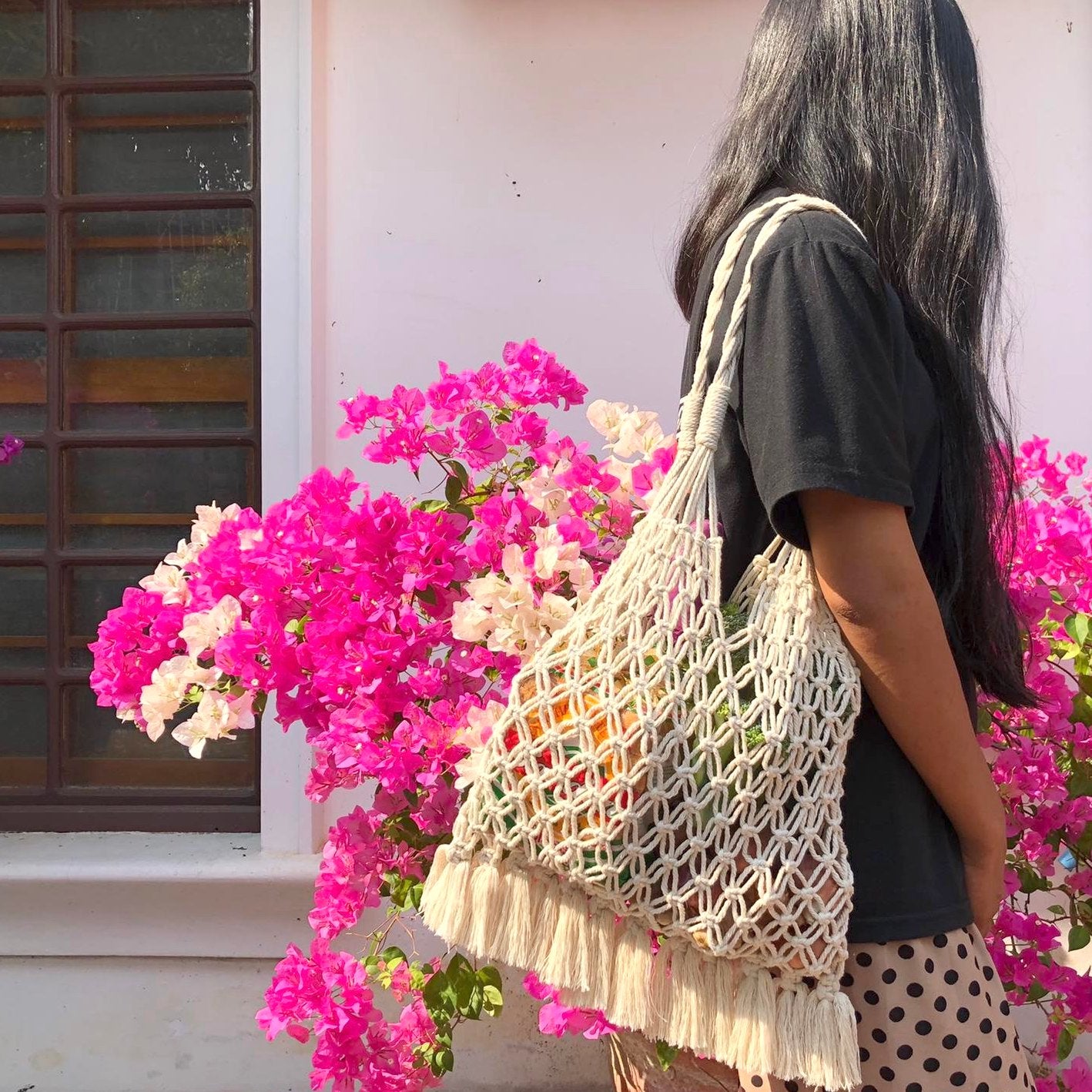Knots of Freedom Macramé Bag