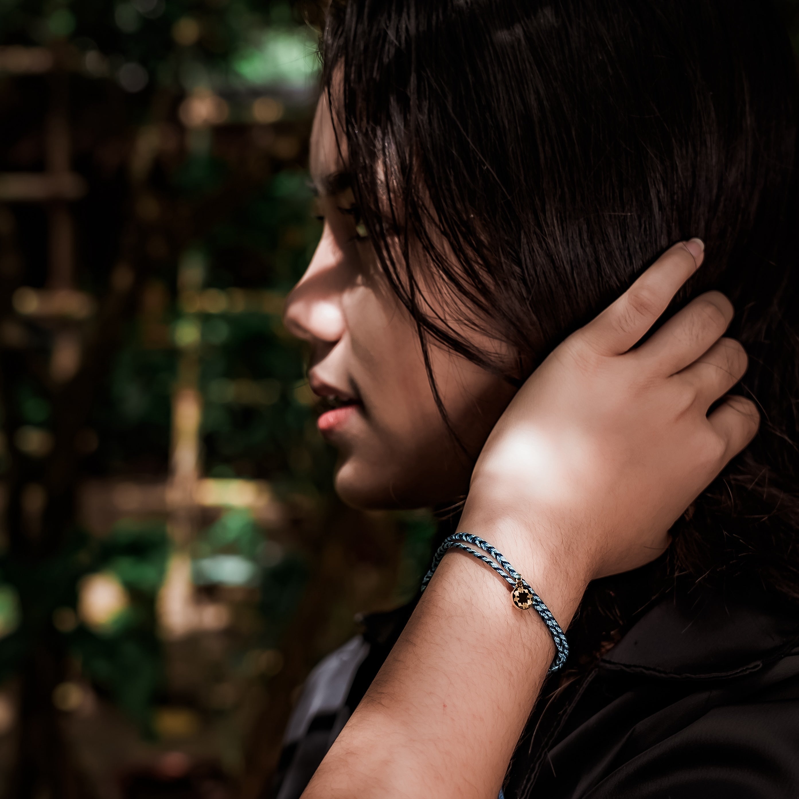 Light Triumphs Over Darkness Braided Bracelet
