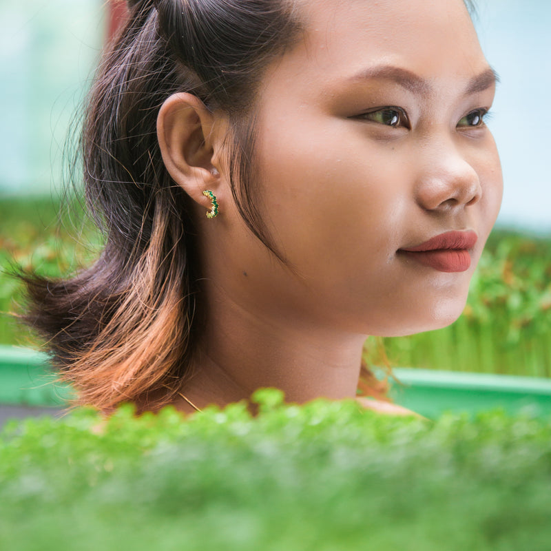 Radicle Hoop Earrings