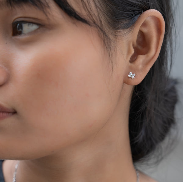 Mustard Flower Post Earrings