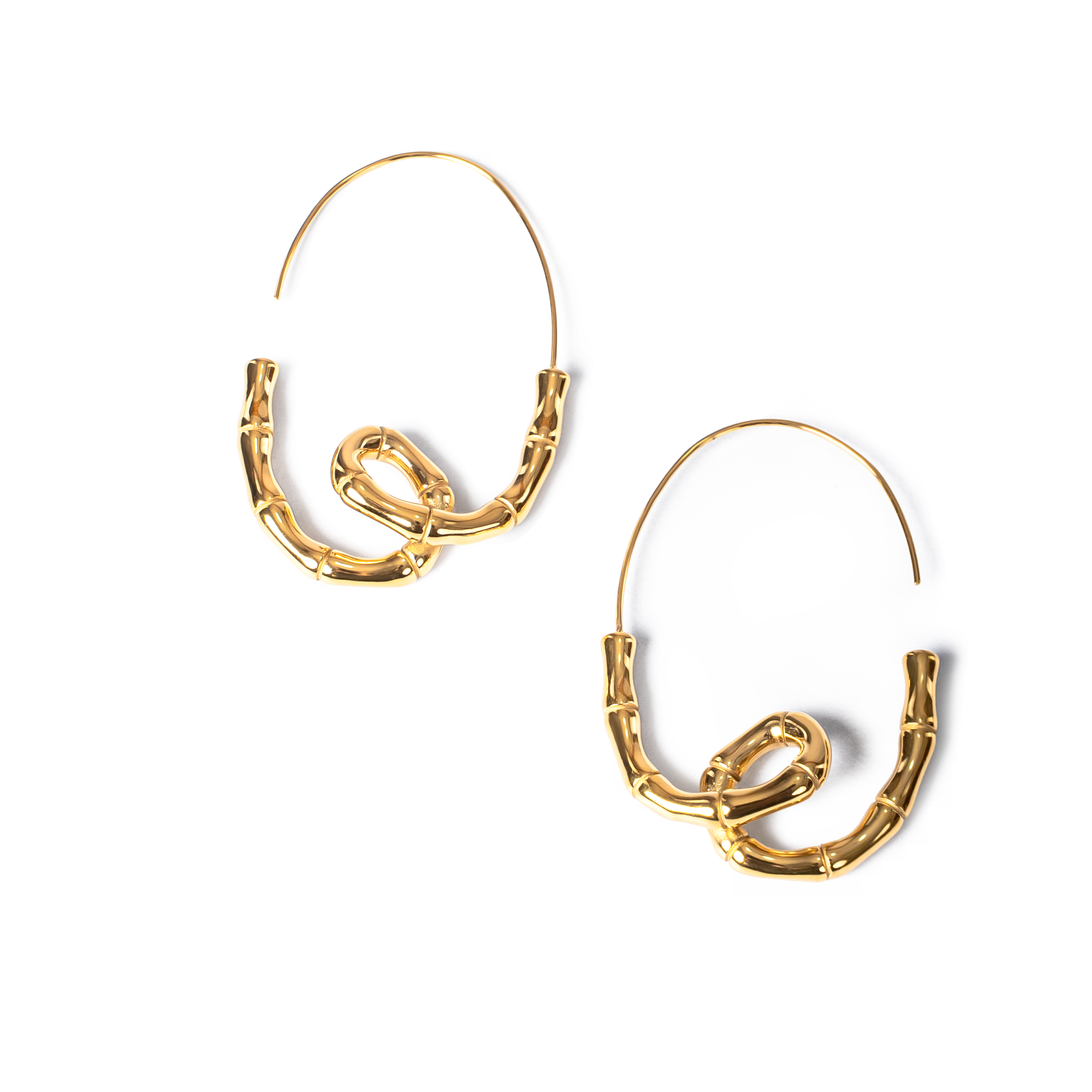 Resilient Bamboo Threader Earrings