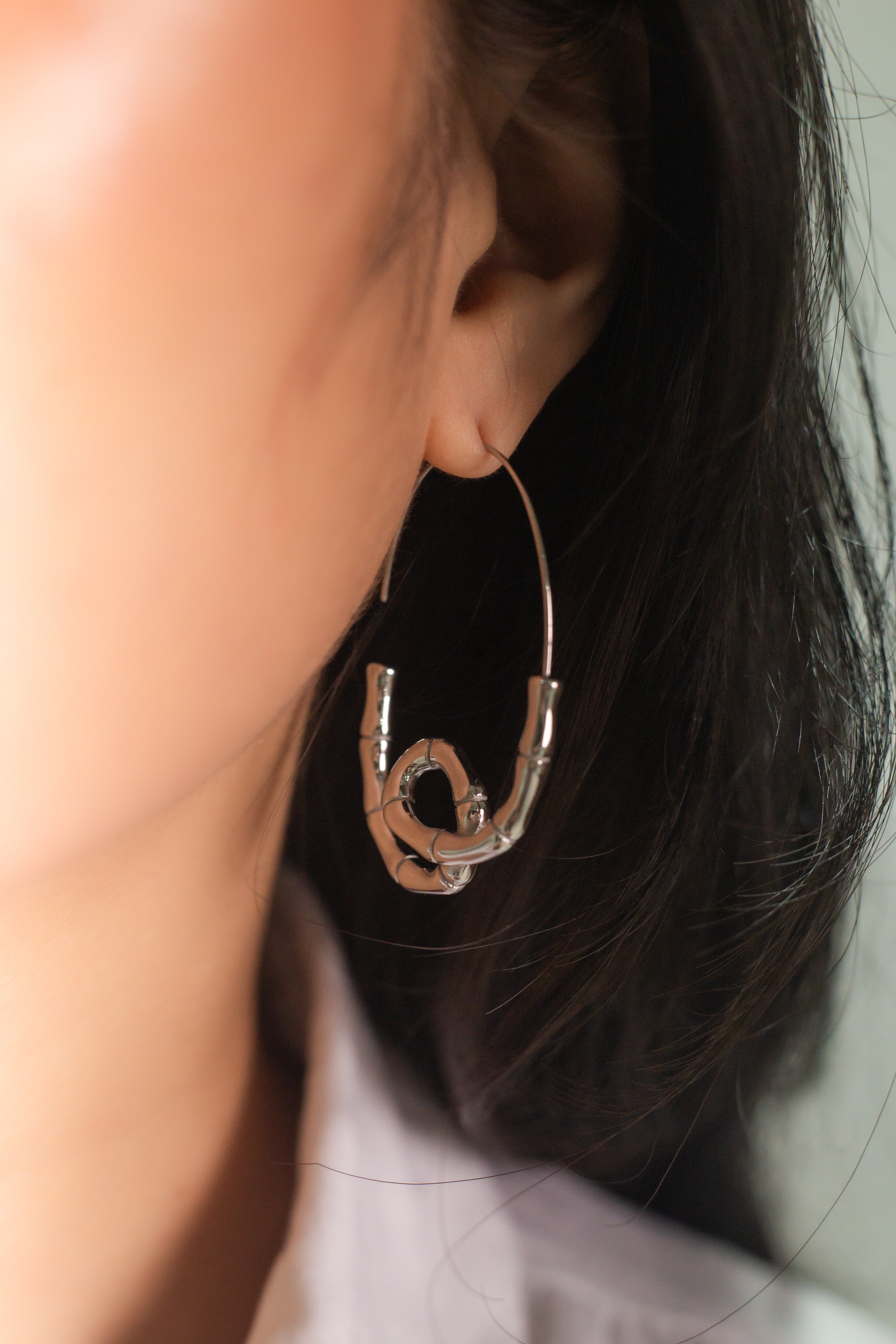 Resilient Bamboo Threader Earrings