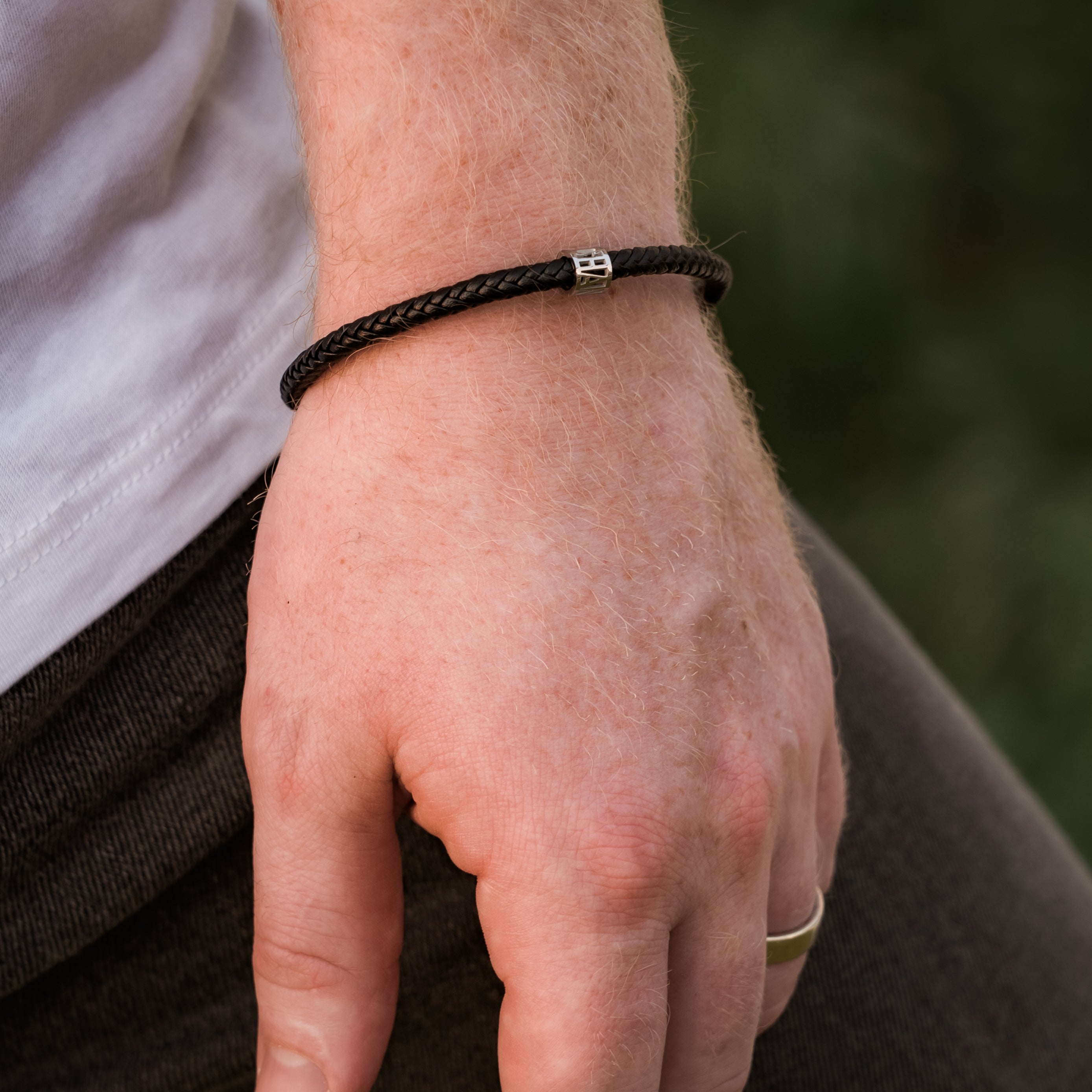 Be Change Men's Leather Bracelet