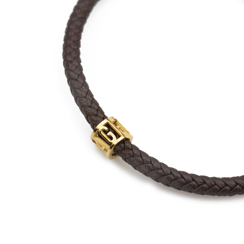Courage Men's Leather Bracelet