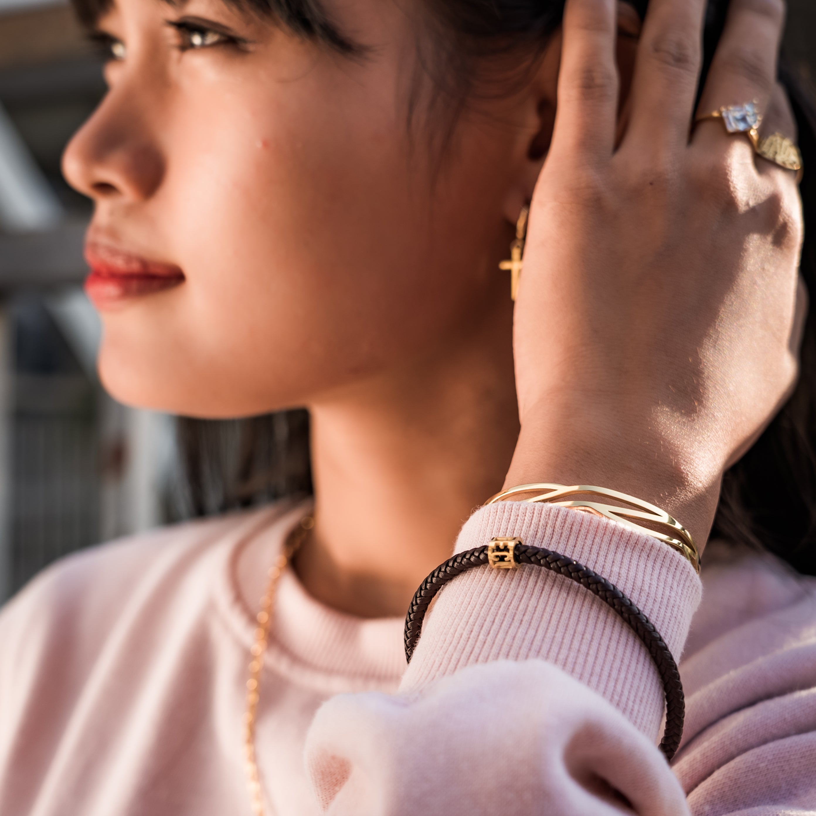 Courage Leather Bracelet