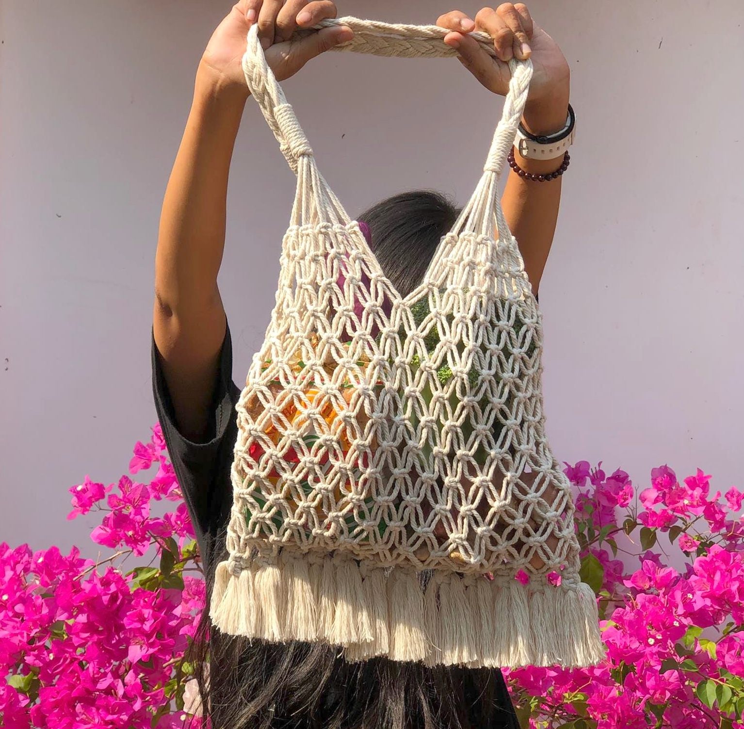 Knots of Freedom Macramé Bag