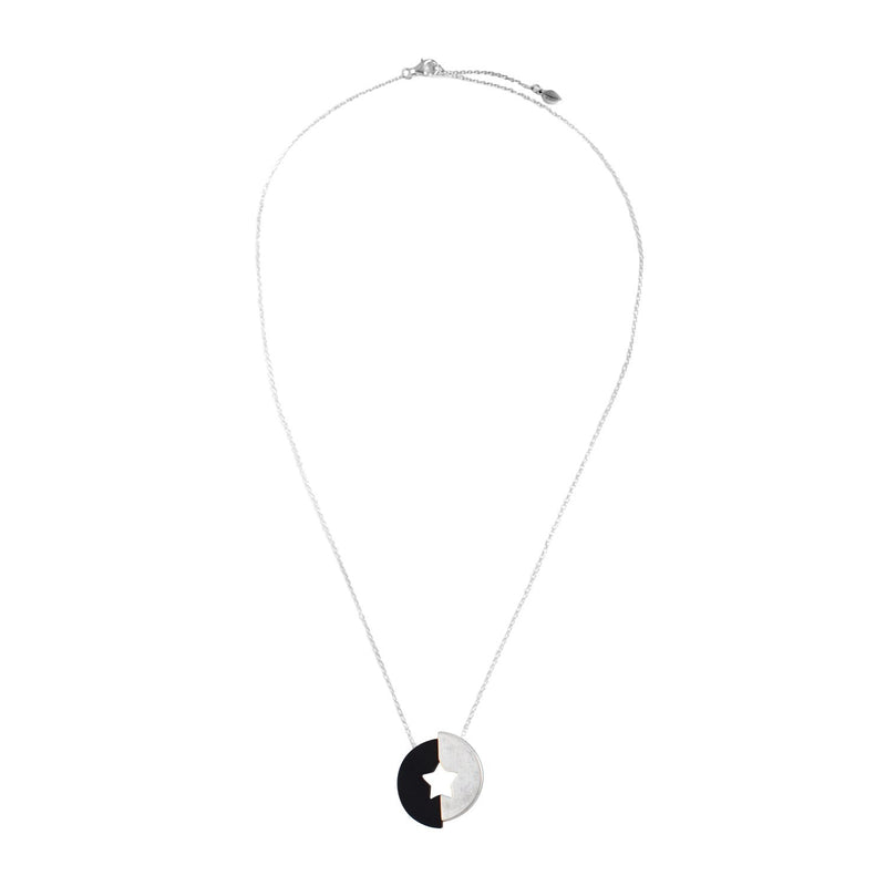This is Eden | Black and silver star necklace